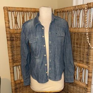 Earl Jeans Blue Denim Blouse